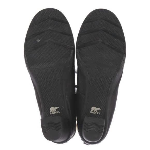 NEW SOREL Dacie The Meadow Lace Black High Heel Rubber Winter Boot - Picture 6 of 6